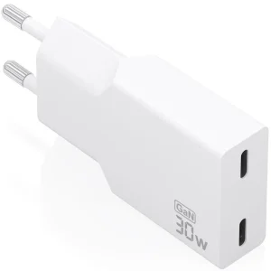 Carregador de Parede Aisens A110-1003 Gan / 2xusb Type-c / 30W / Branco
