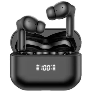 Auscultadores Bluetooth Daewoo DW2022 com Estojo de Carregamento / 5h de Autonomia / Preto