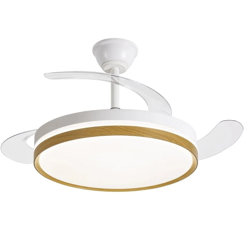 Ventilador de Teto Daewoo com Pás Retrácteis DW5010 / 30W / 3 Pás / 6 Velocidades