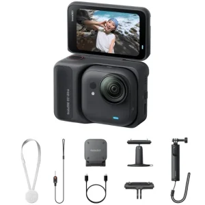 Insta360 GO Ultra Pack Câmara Desportiva Digital para Criadores / 4K / Ângulo de Visão de 360° / Pr…