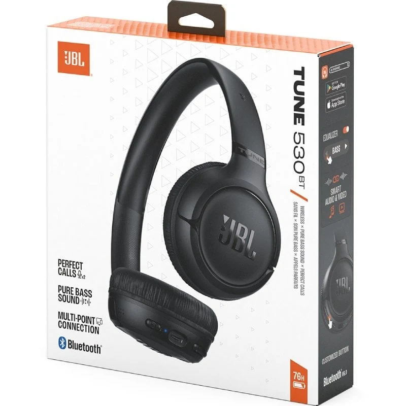 Auscultadores sem Fios JBL Tune 530BT / com Microfone / Bluetooth / Preto - Image 6