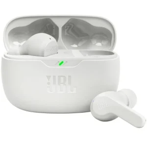 Auscultadores JBL Wave Beam Bluetooth com Estojo de Carregamento / 8h de Autonomia / Branco