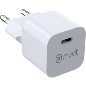 Carregador de Parede Muvit For Change MCACC0048 / 1xusb Type-c / 20W