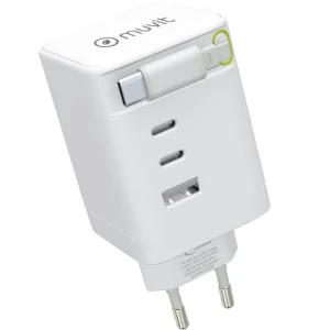 Carregador de Parede Muvit For Change MCACC0050 / 1xusb / 2xusb Type-c / 100W