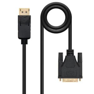 Cabo Conversor Nanocable 10.15.4502 / Macho Displayport - Macho DVI / 2m / Preto
