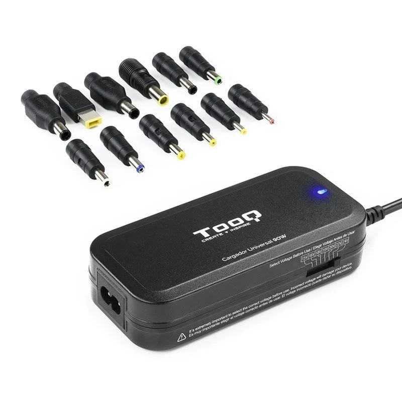 Carregador para Computador Portátil Tooq Tqlc-90bs02m / 90W / Manual / 12 Conectores / Tensão 15-24… - Image 2