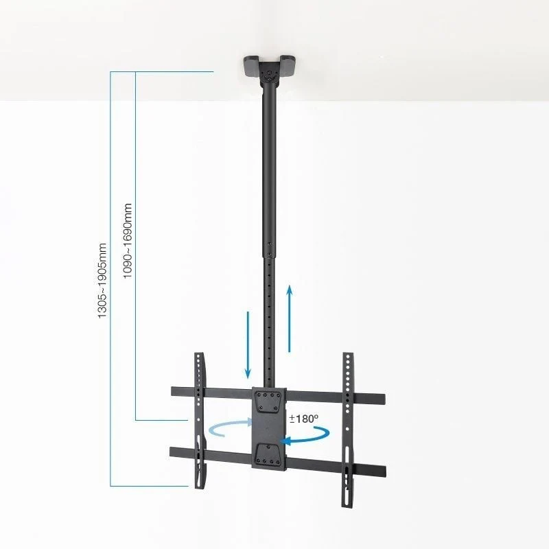Tooq Lpce1186tsli-xl-b Suporte de Teto Giratório / Inclinado / Nivelado para TV 43-86" / Até 60kg - Image 4