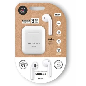 Auscultadores Bluetooth Tech One Tech Siux.2 TEC1402 / com Estojo de Carregamento / Autonomia 6h /…