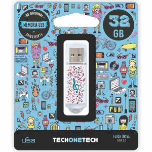 Unidade Flash Tech One Tech Music Dream USB 2.0 de 32 GB