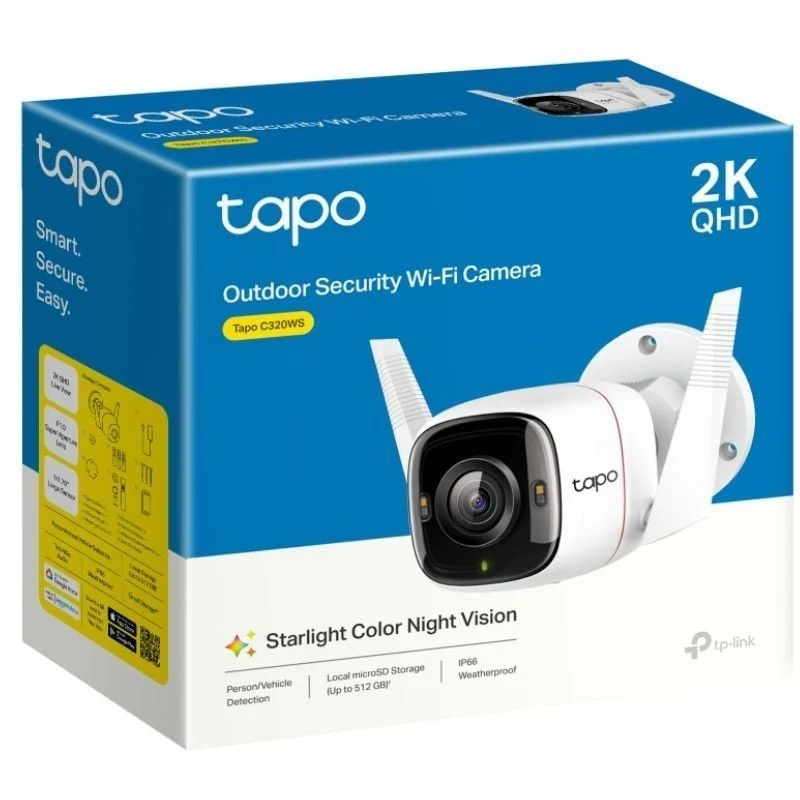 Tp-link Tapo C320WS Câmara de Videovigilância / Visão Nocturna / Controlo a Partir da APP - Image 3