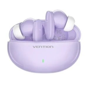 Auscultadores Bluetooth Vention NBFV0 com Estojo de Carregamento / 7h de Autonomia / Violetas