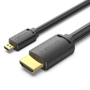 Micro HDMI 2.0 4K Vention AGIBH / Macho HDMI - Macho Micro HDMI / 2m / Preto