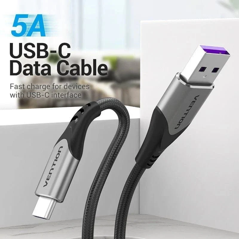 Vention COFHF USB 2.0 Tipo C Vention COFHF / USB Tipo C Macho - USB Macho / Até 100W / 480mbps / 1m… - Image 3