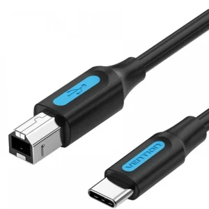 Vention CQUBG Cabo USB 2.0 para Impressora / USB Tipo B Macho - USB Tipo C Macho / 480mbps / 1,5m /…
