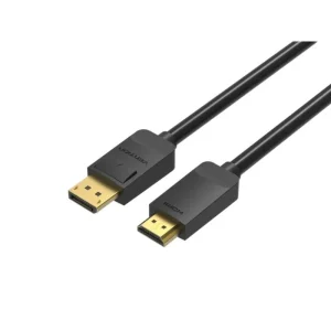 Vention HADBG / Cabo Conversor Displayport Macho - HDMI Macho / 1,5 M / Preto