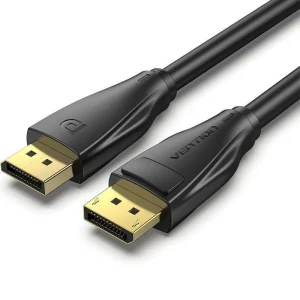 Displayport 1.4 8K Vention HCDBF / Displayport Macho - Displayport Macho / 1m / Preto
