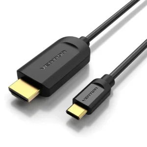 Vention CGUBG HDMI 1.4k Vention CGUBG / Cabo Conversor USB Tipo C Macho - HDMI Macho / 1,5 M / Preto