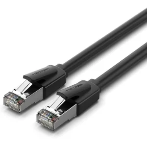 Cabo de Rede RJ45 UTP 26AWG Vention IKKBJ Cat.8 / Gaming / 5m / Preto