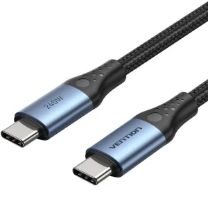 Vention TREBD USB 2.0 Type-c 5A / USB Type-c Macho - USB Type-c Macho / Até 240W / 480mbps / 50cm /…