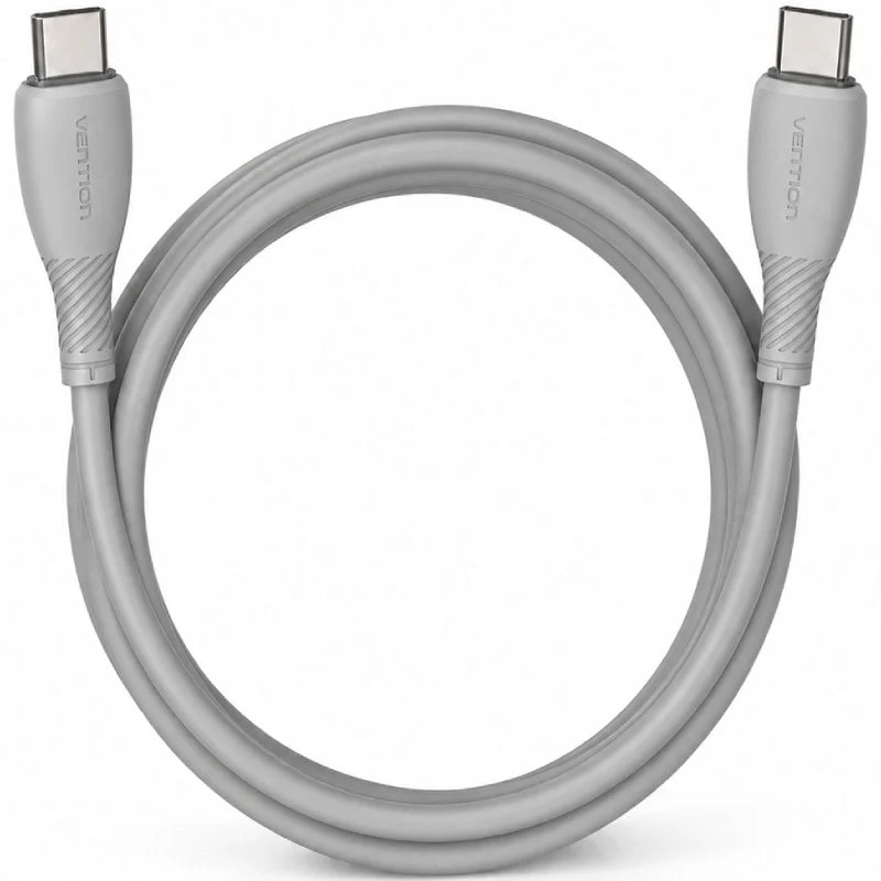 Cabo USB 2.0 Tipo C Vention TRVHH / USB Tipo C Macho - USB Tipo C Macho / Até 60 W / 480 Mbps / 2 M…