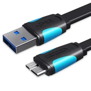 Vention Vas-a12-b100 Cabo USB 3.0 / Macho Microusb - Macho USB / Até 10W / 5gbps / 1m / Azul e Preto