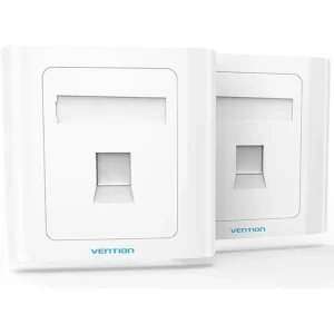 Placa de Parede Tipo 86 Vention IFAW0 / 1 Porta RJ45