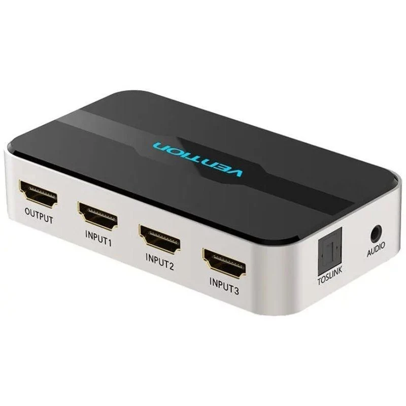 Duplicador HDMI Vention AFJH0 / 3x HDMI Fêmea - HDMI Macho / 1x Áudio - Image 3